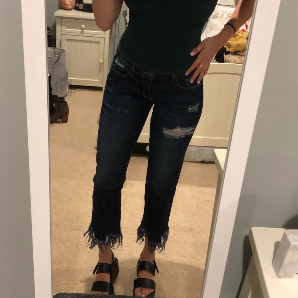 Distressed jeans
